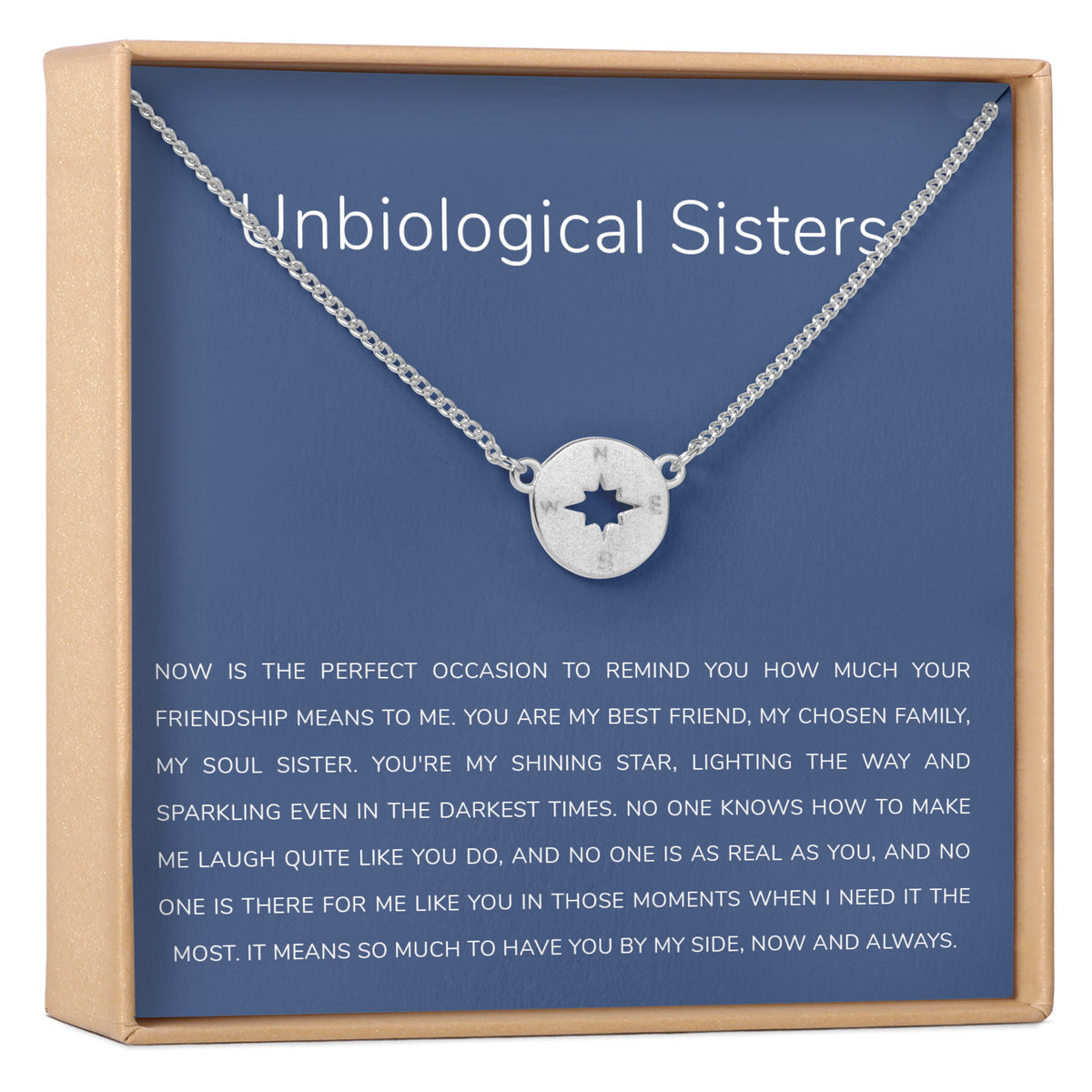 Unbiological Sisters Compass Necklace