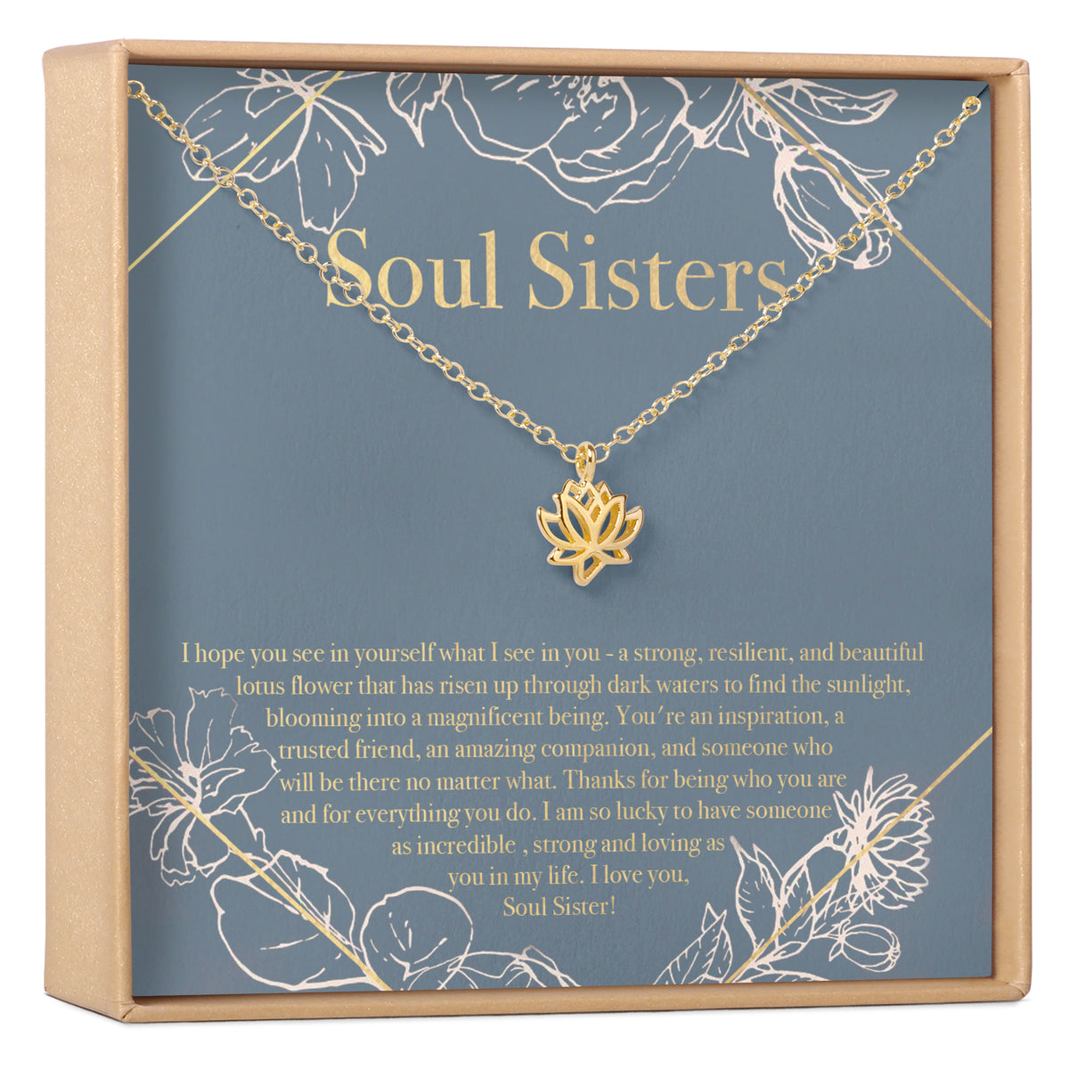 Soul Sisters Lotus Necklace