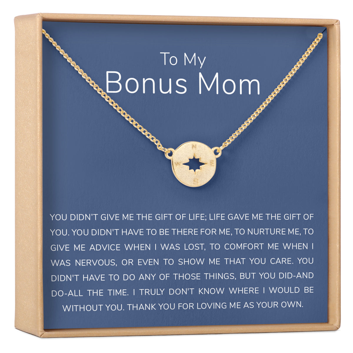 Bonus Mom Compass Necklace