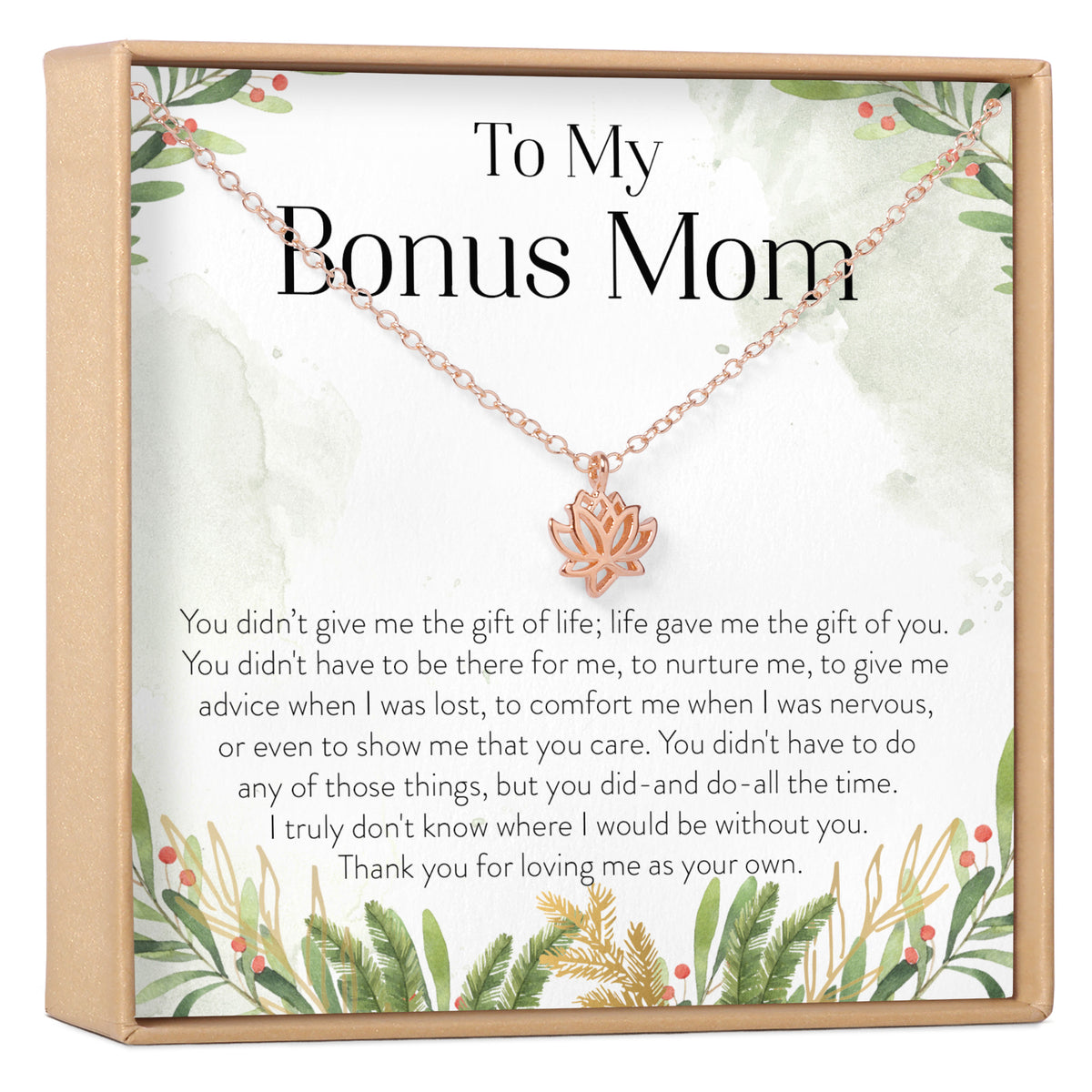 Bonus Mom Lotus Necklace