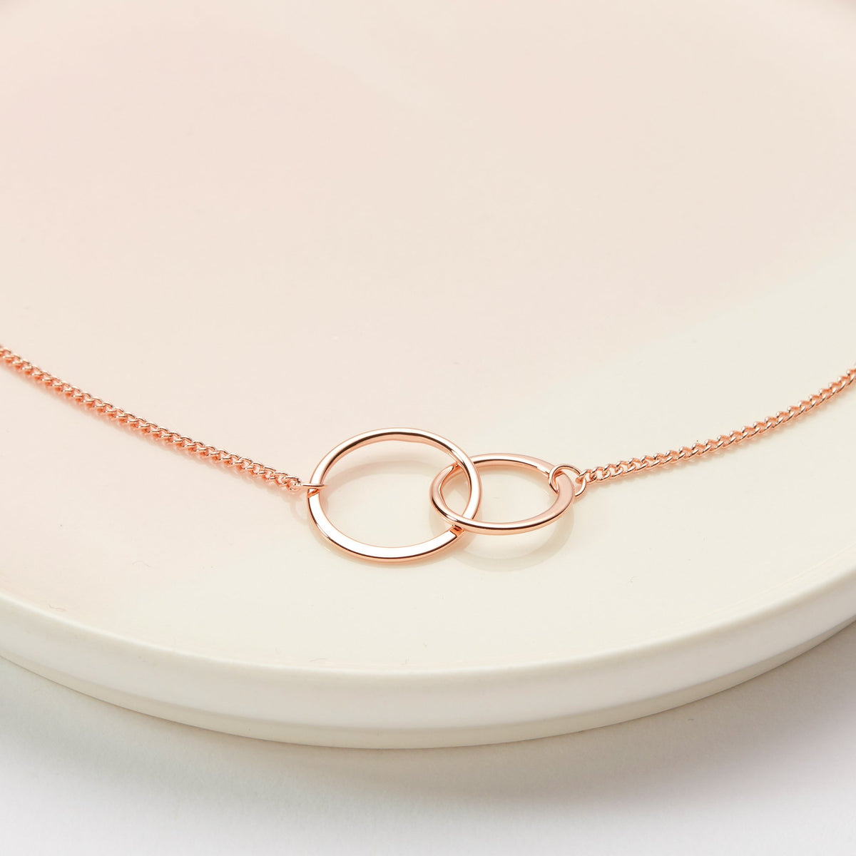 Mother of the Groom Double Circles Necklace