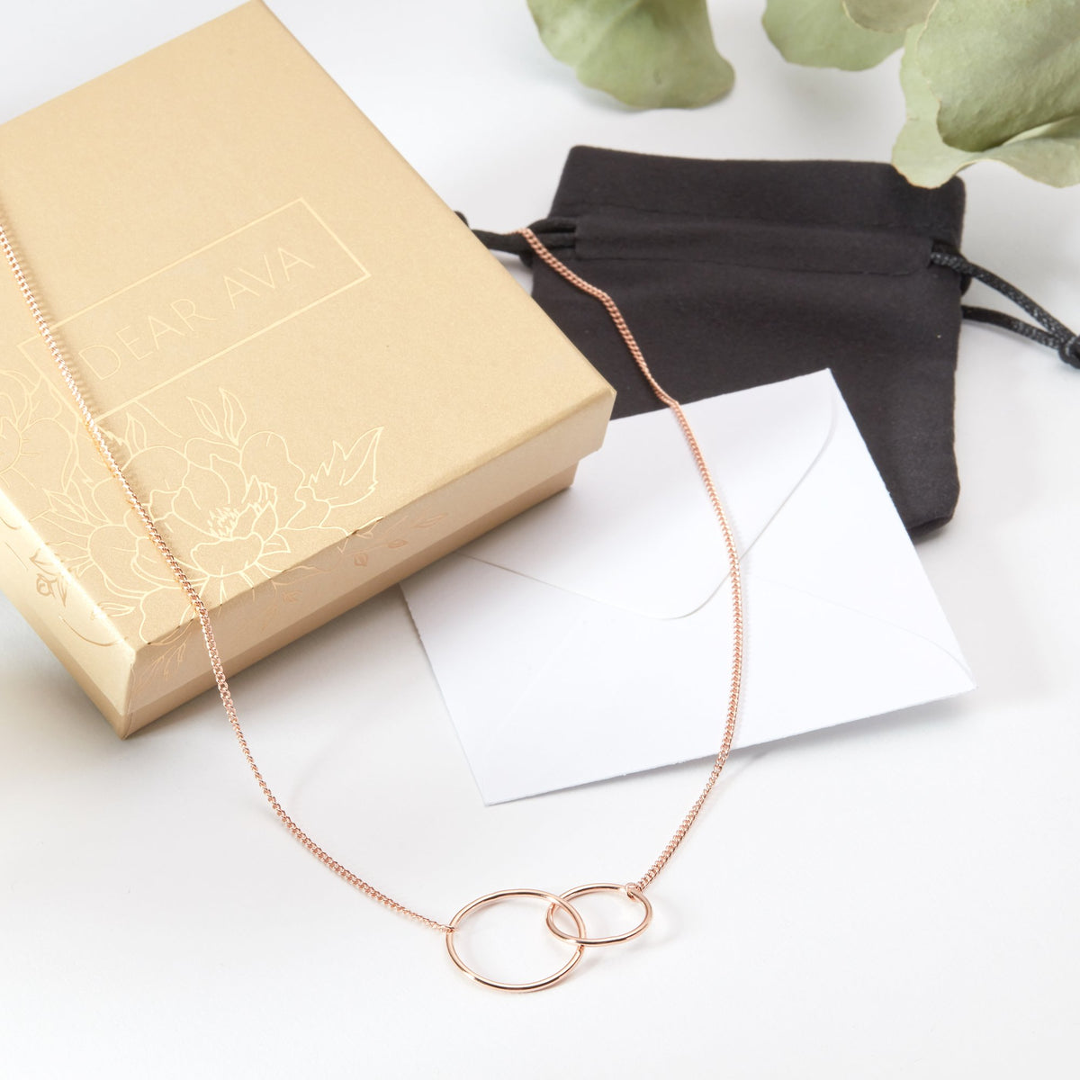Christmas Gift for Art Teacher Interlocking Circles Necklace
