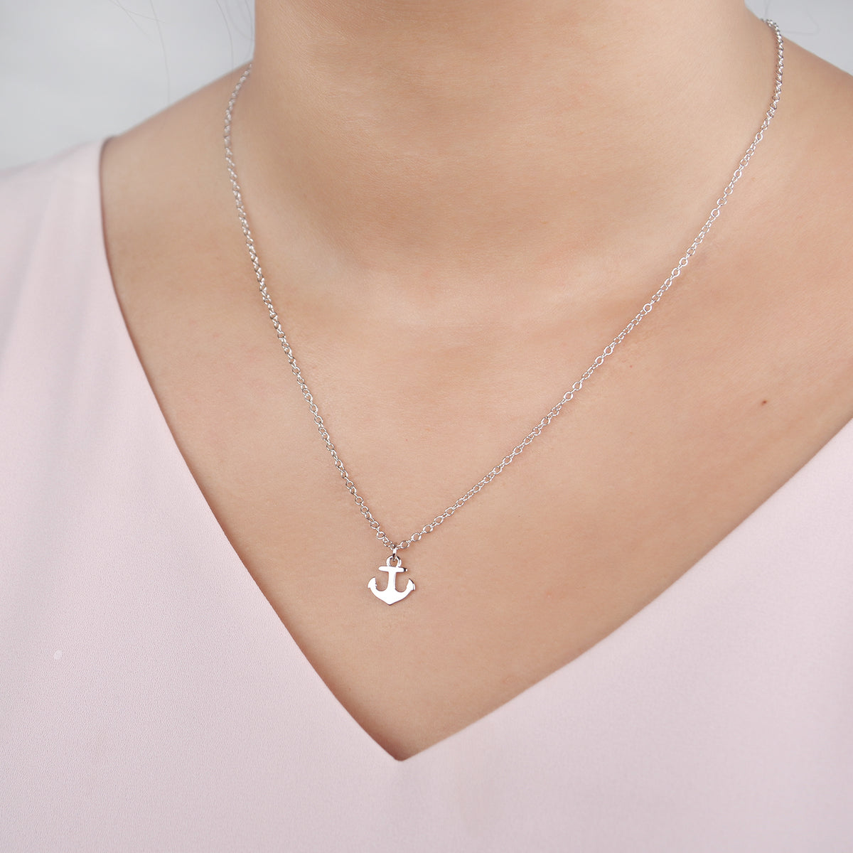 Recovery Anchor Pendant Necklace