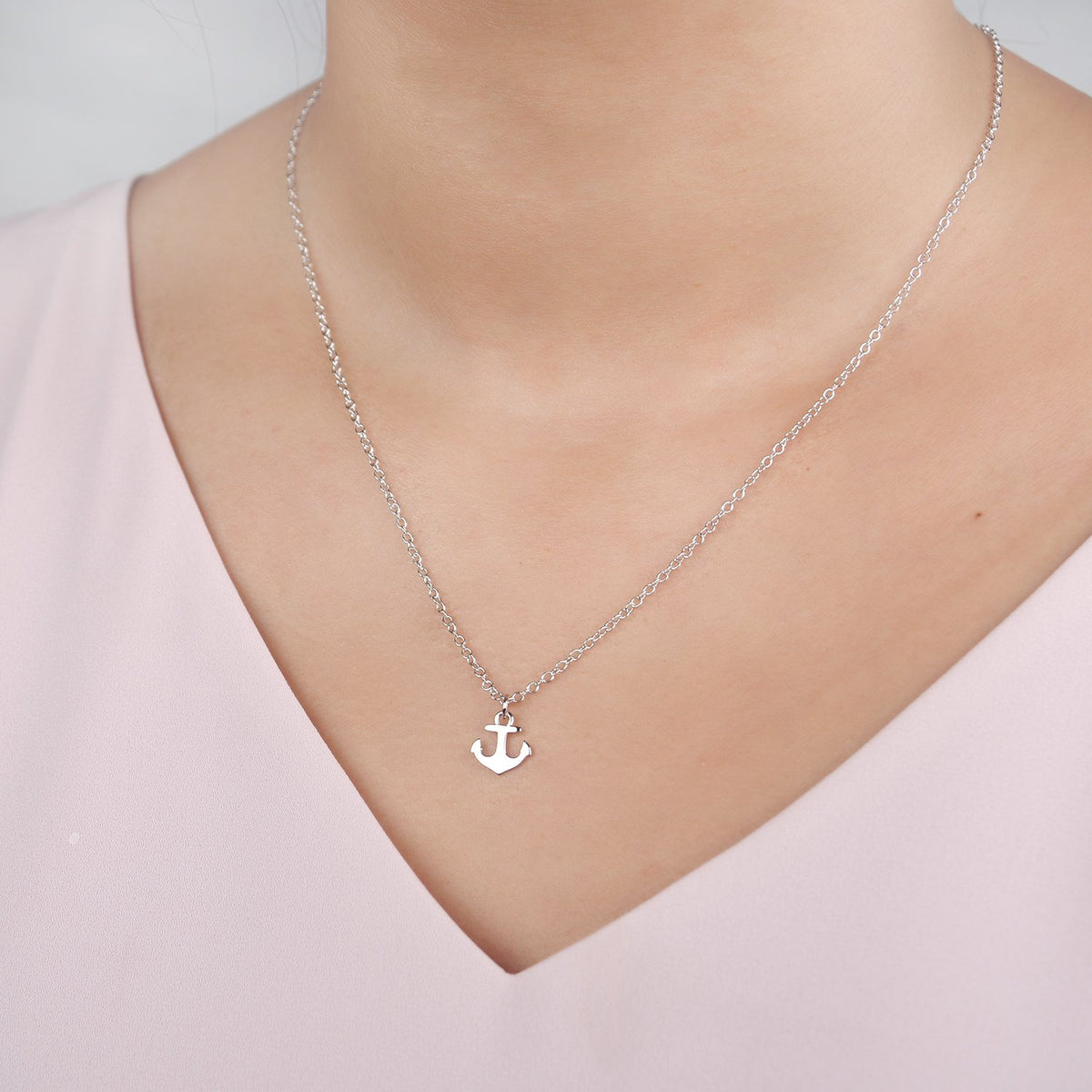 Christmas Gift for Mother in Law Anchor Pendant Necklace