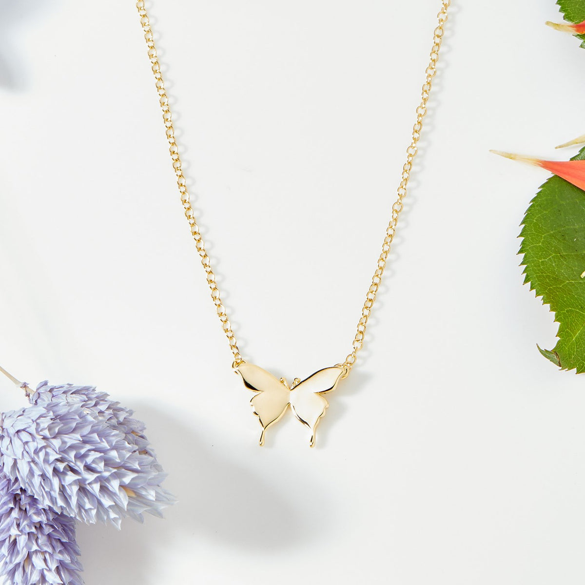 Christmas Gift for Art Teacher Butterfly Pendant Necklace
