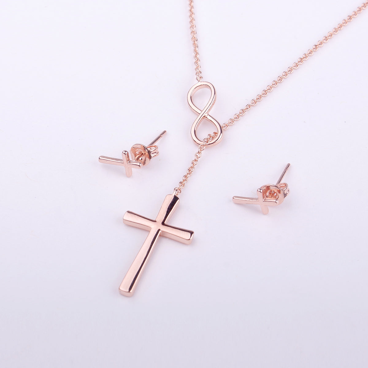 Doctor Cross Earring and Necklace  Jewelry Set