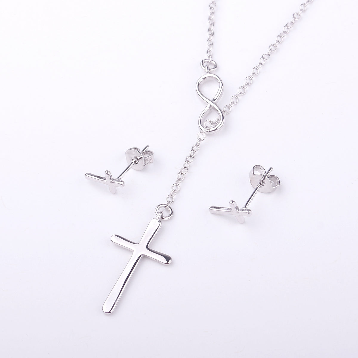 Doctor Cross Earring and Necklace  Jewelry Set