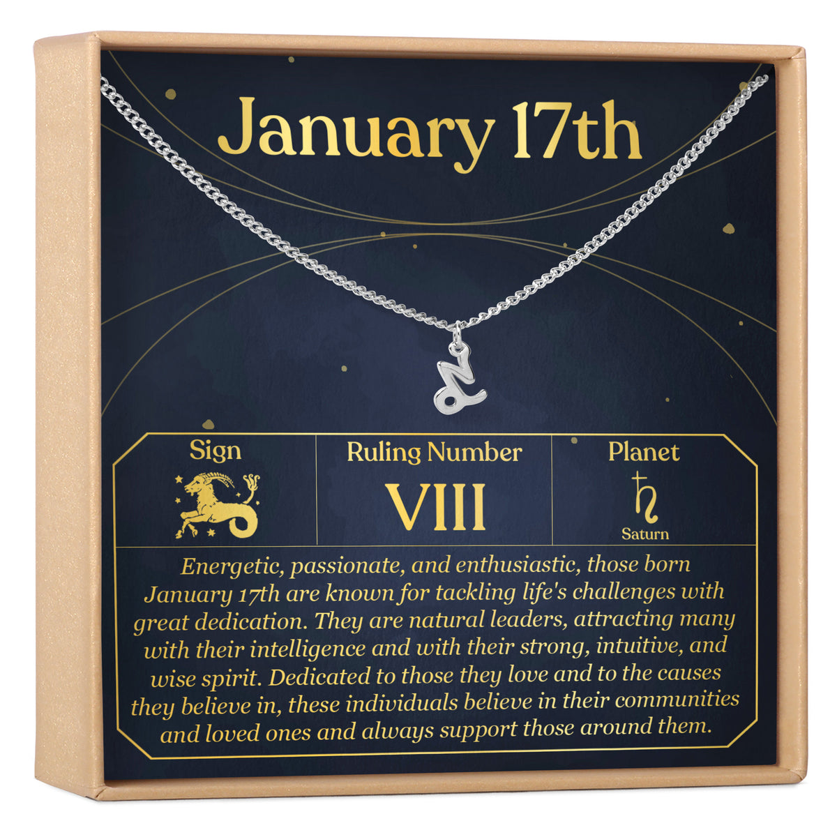 January 17th Capricorn Necklace
