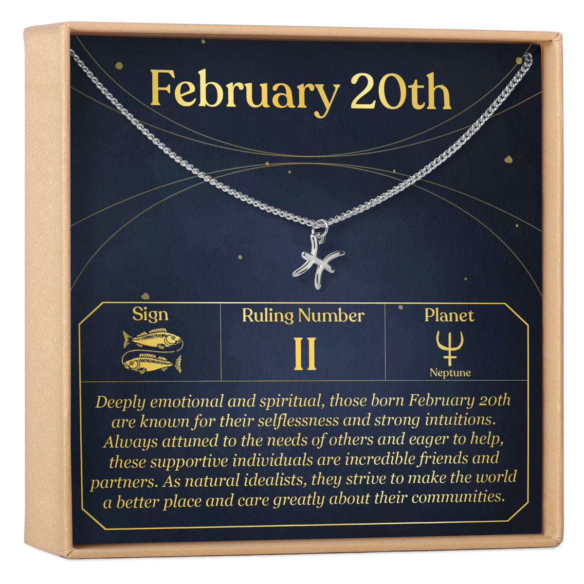 February 20th Pisces Necklace