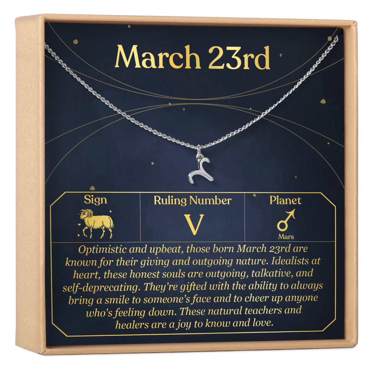 March 23rd Aries Necklace