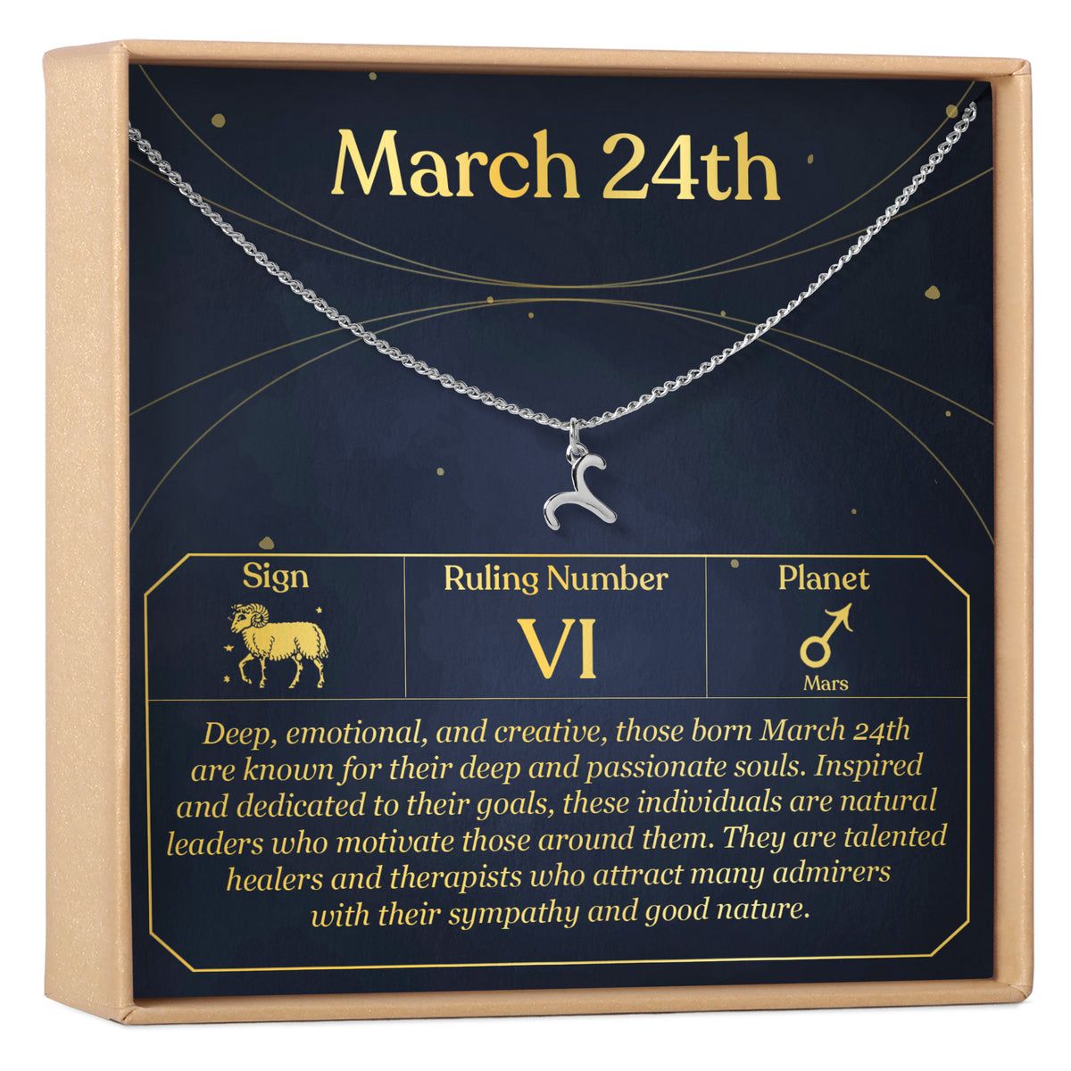 March 24th Aries Necklace