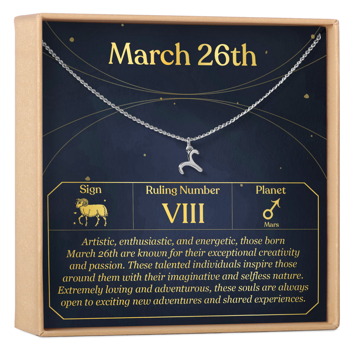 March 26th Aries Necklace