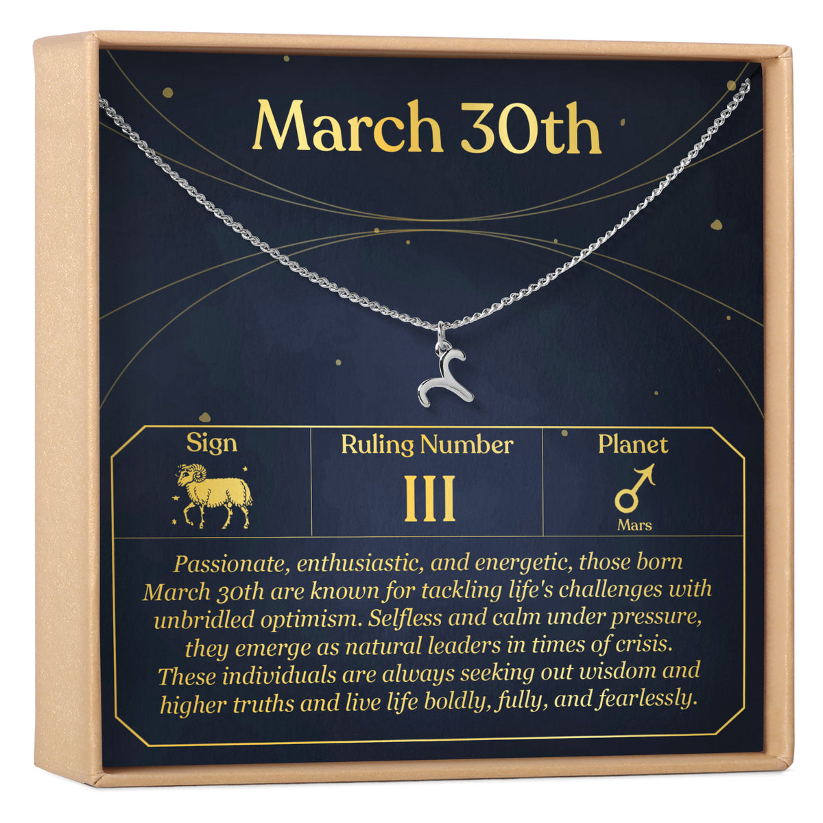 March 30th Aries Necklace