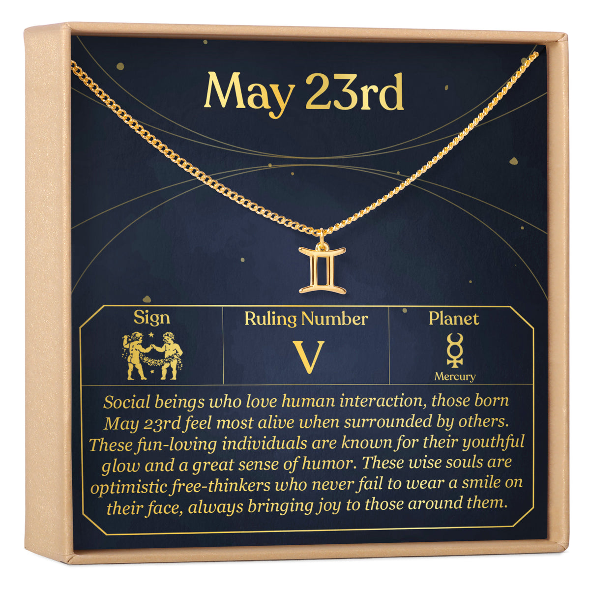 May 23rd Gemini Necklace