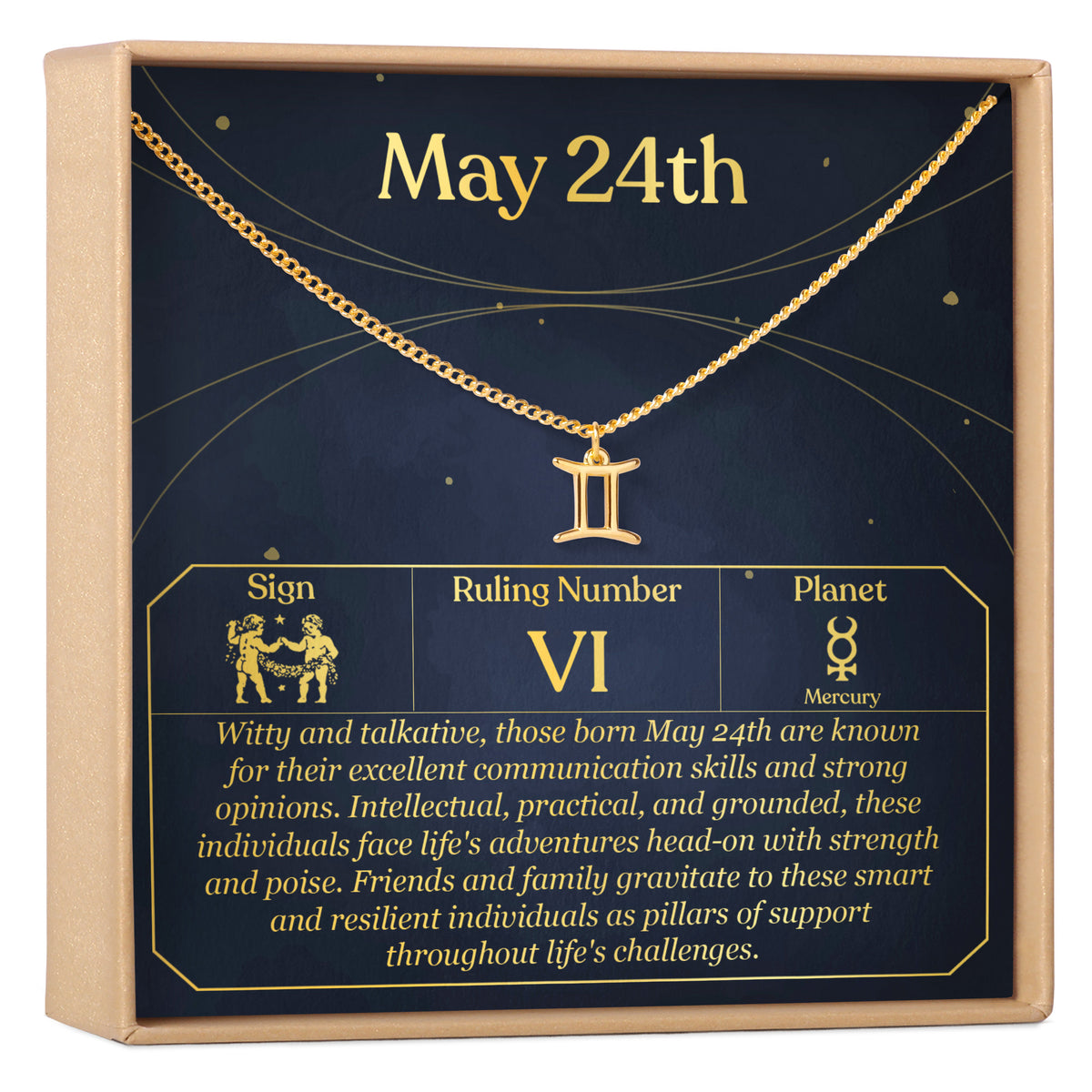 May 24th Gemini Necklace