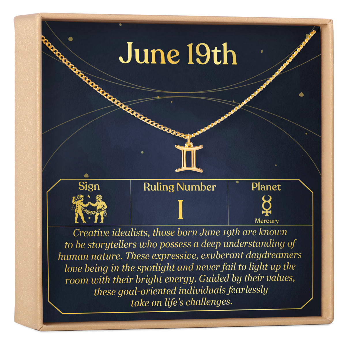 June 19th Gemini Necklace