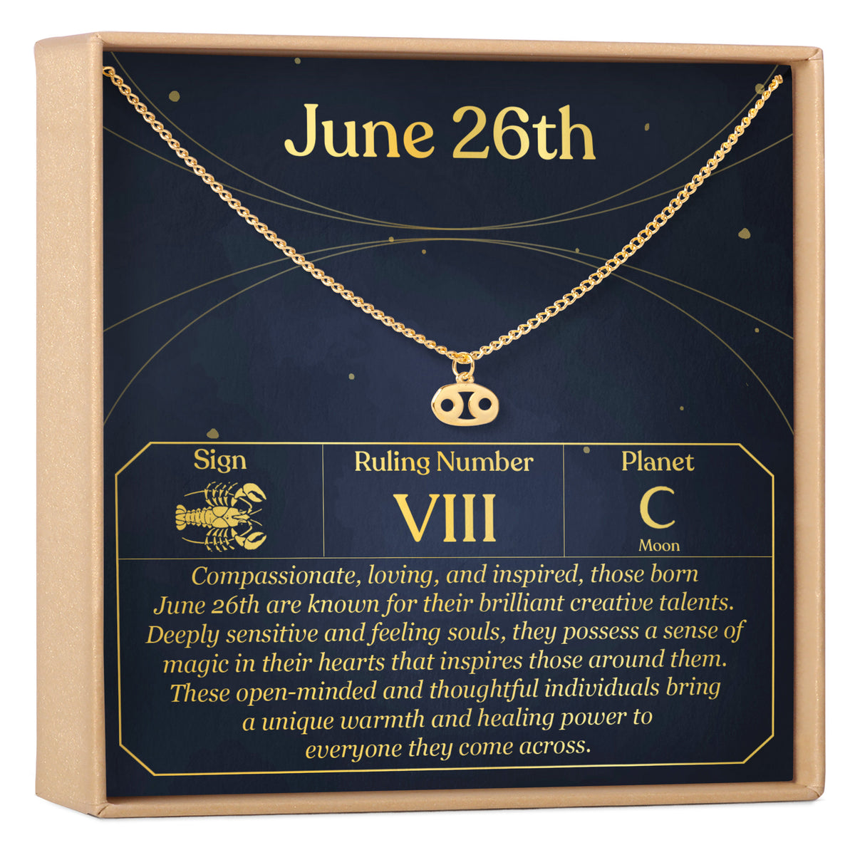 June 26th Cancer Necklace