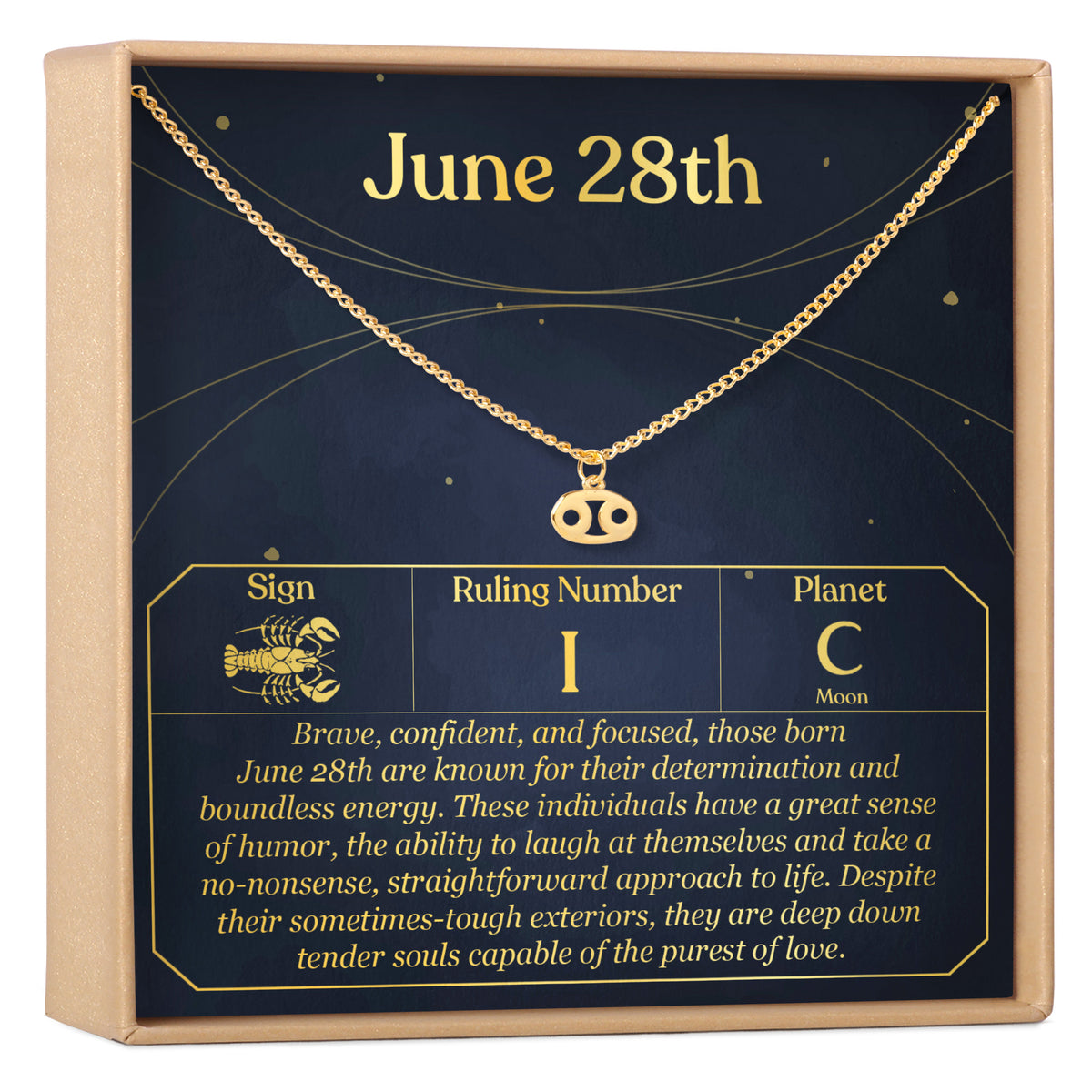 June 28th Cancer Necklace