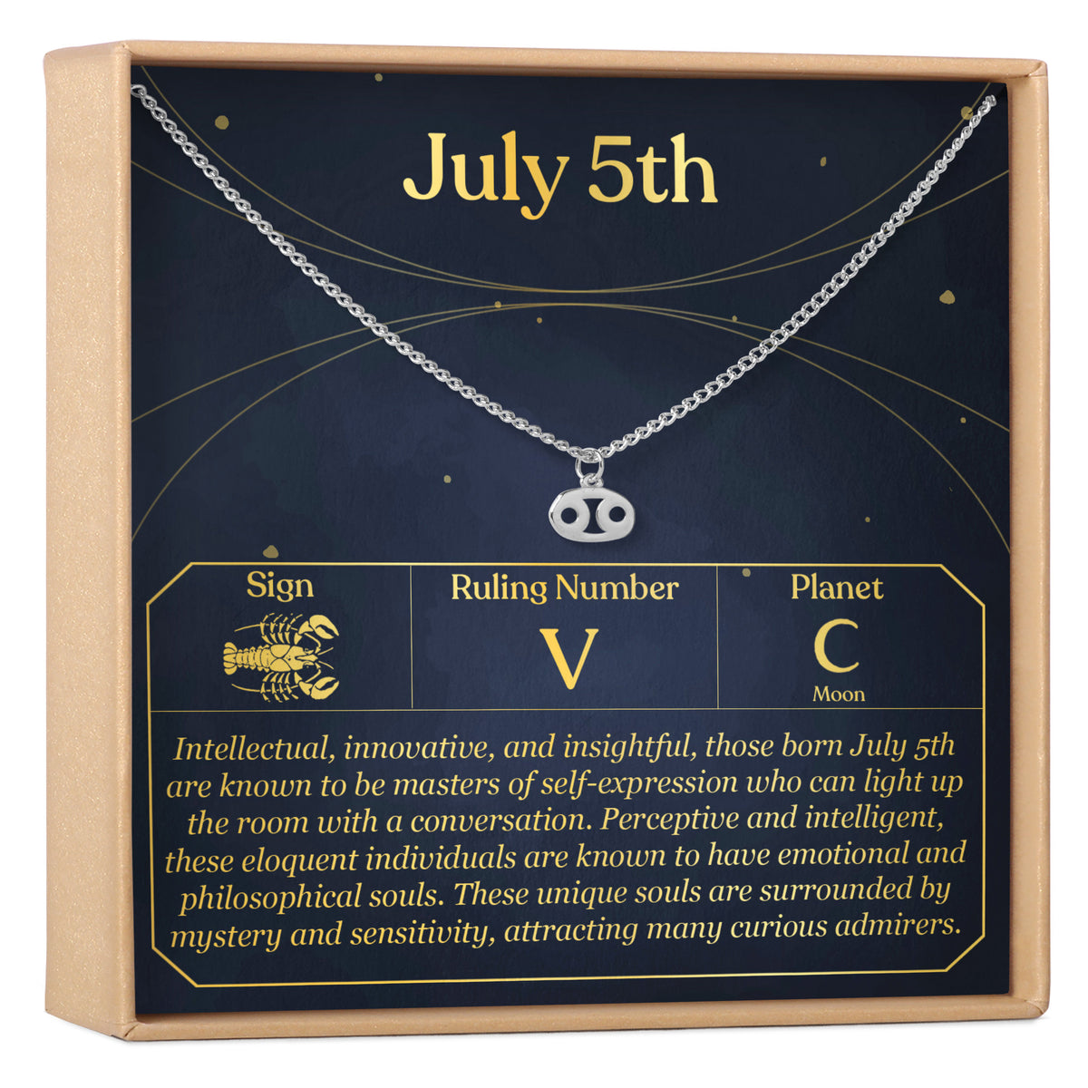 July 5th Cancer Necklace