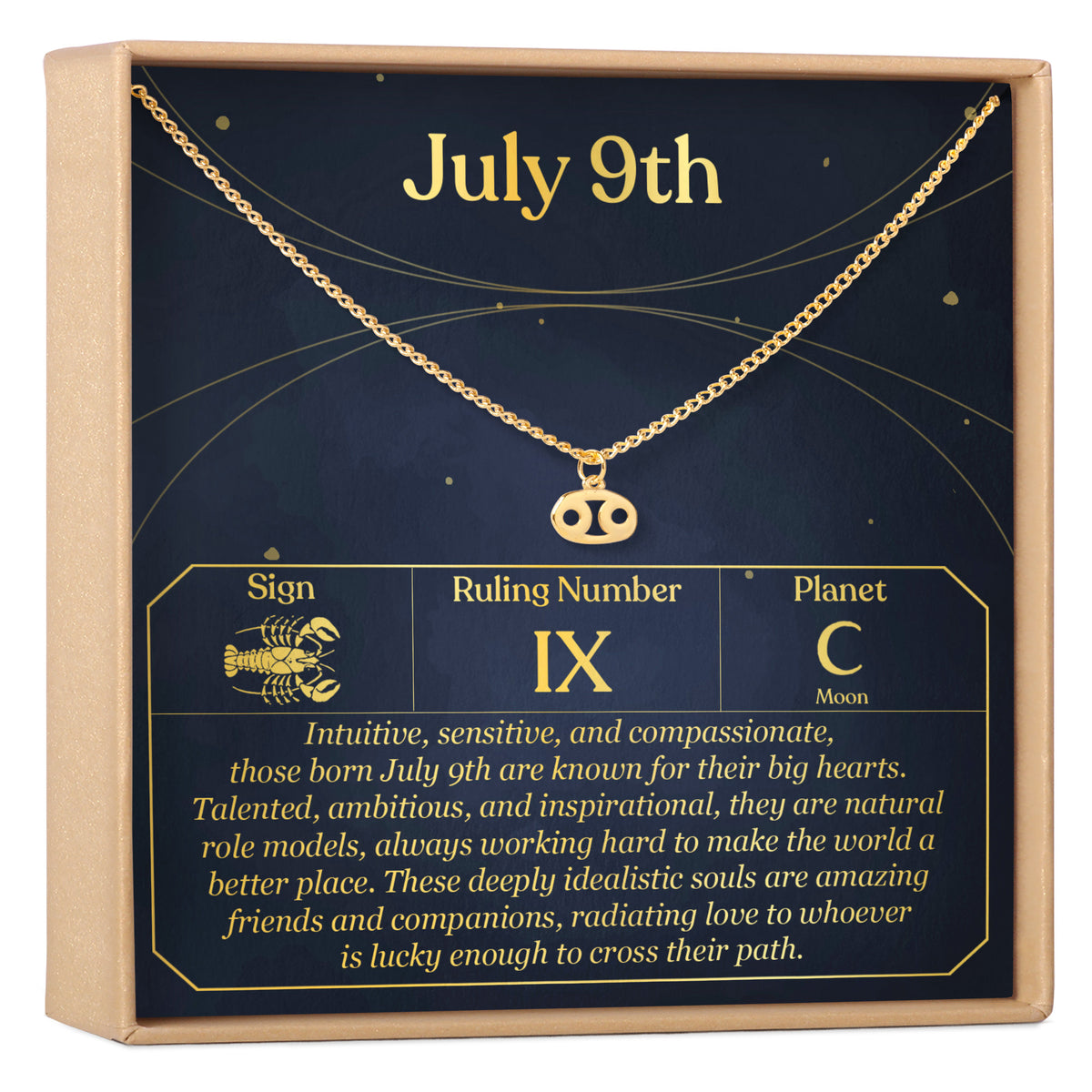 July 9th Cancer Necklace