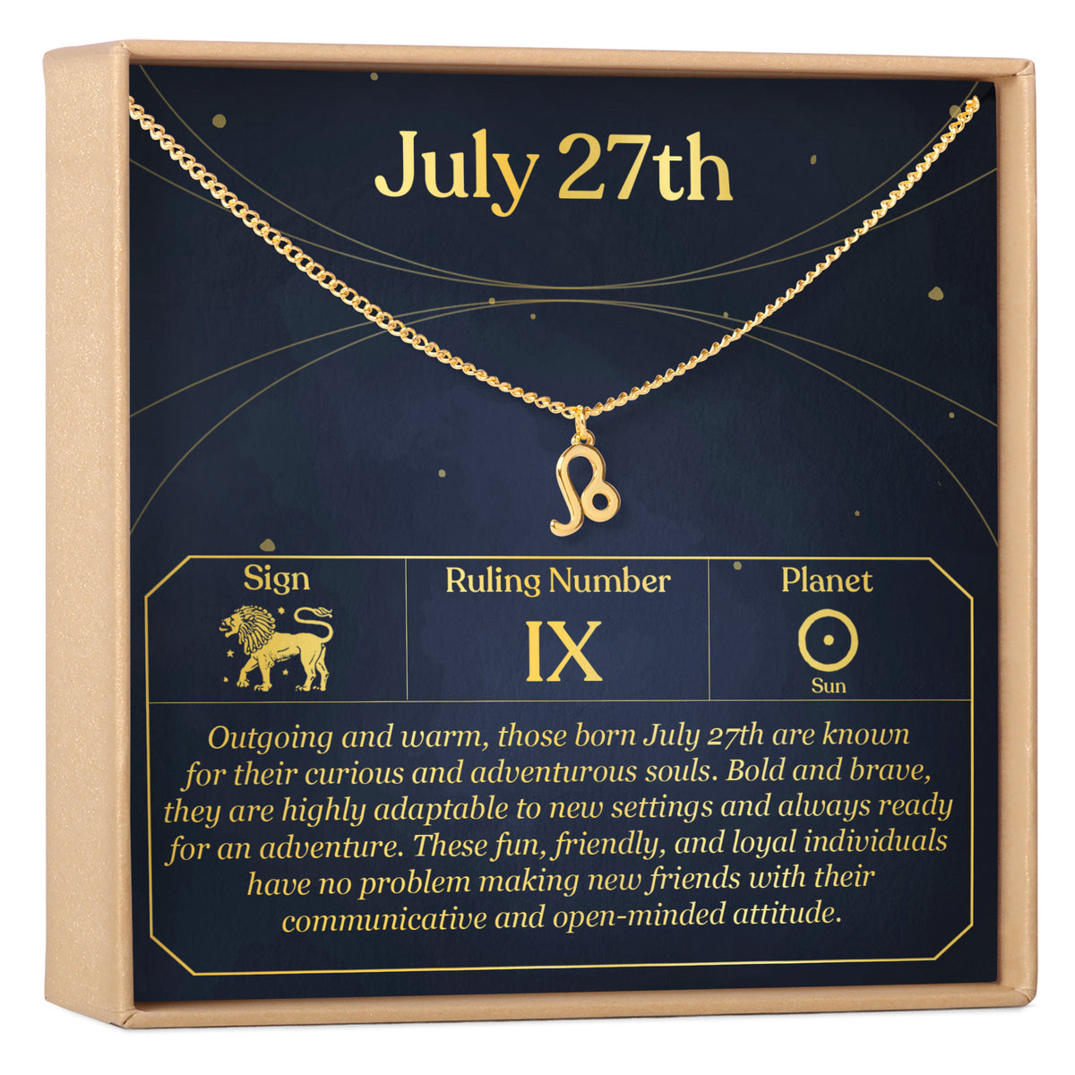 July 27th Leo Necklace