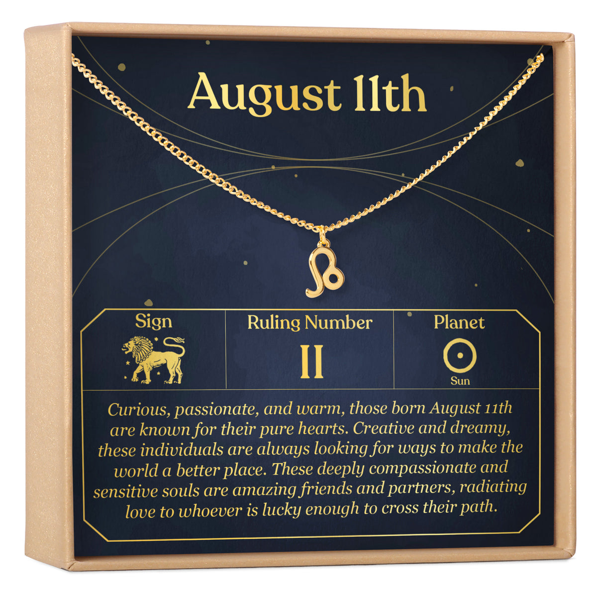August 11th Leo Necklace