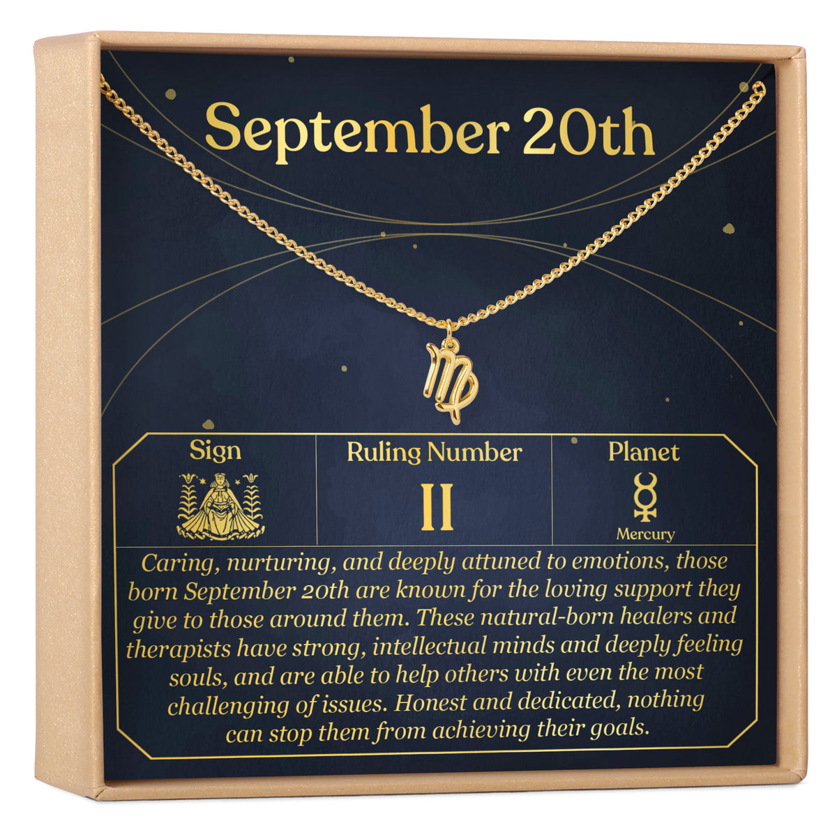September 20th Virgo Necklace