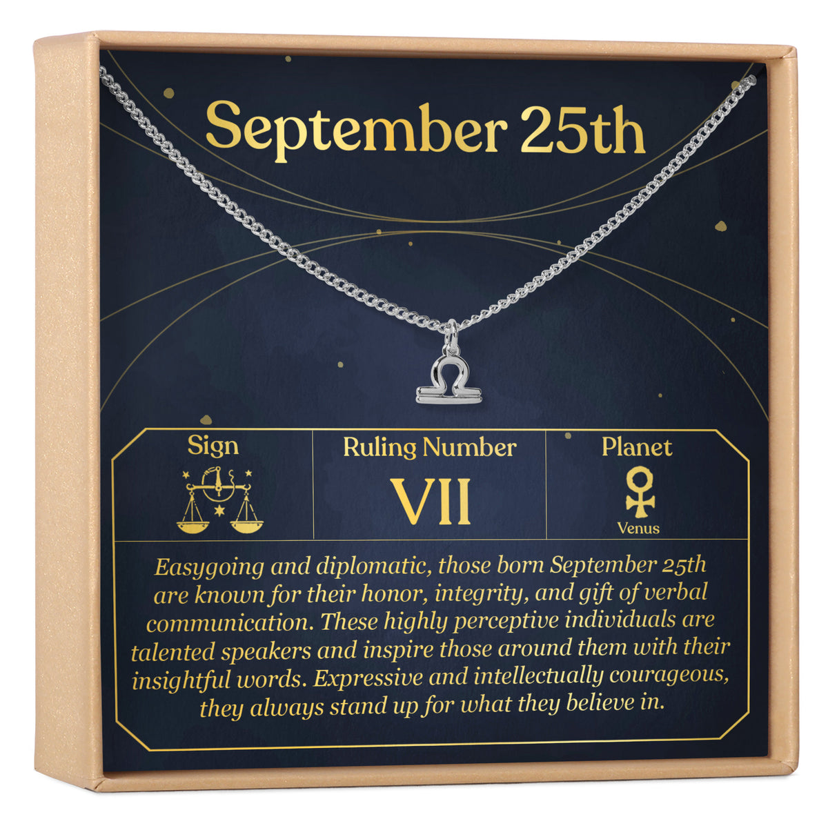 September 25th Libra Necklace