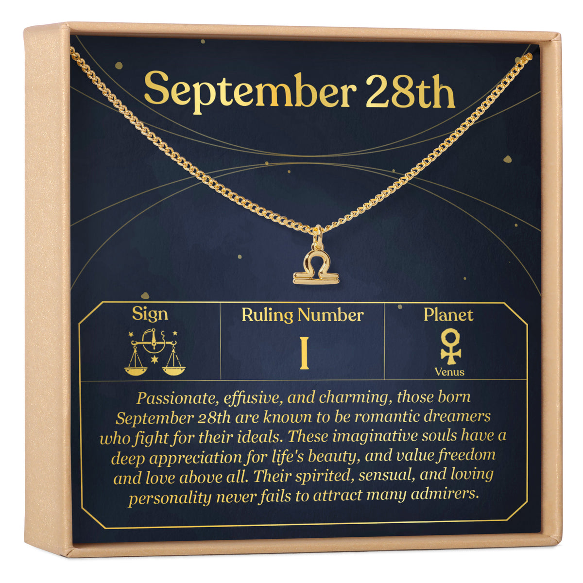 September 28th Libra Necklace