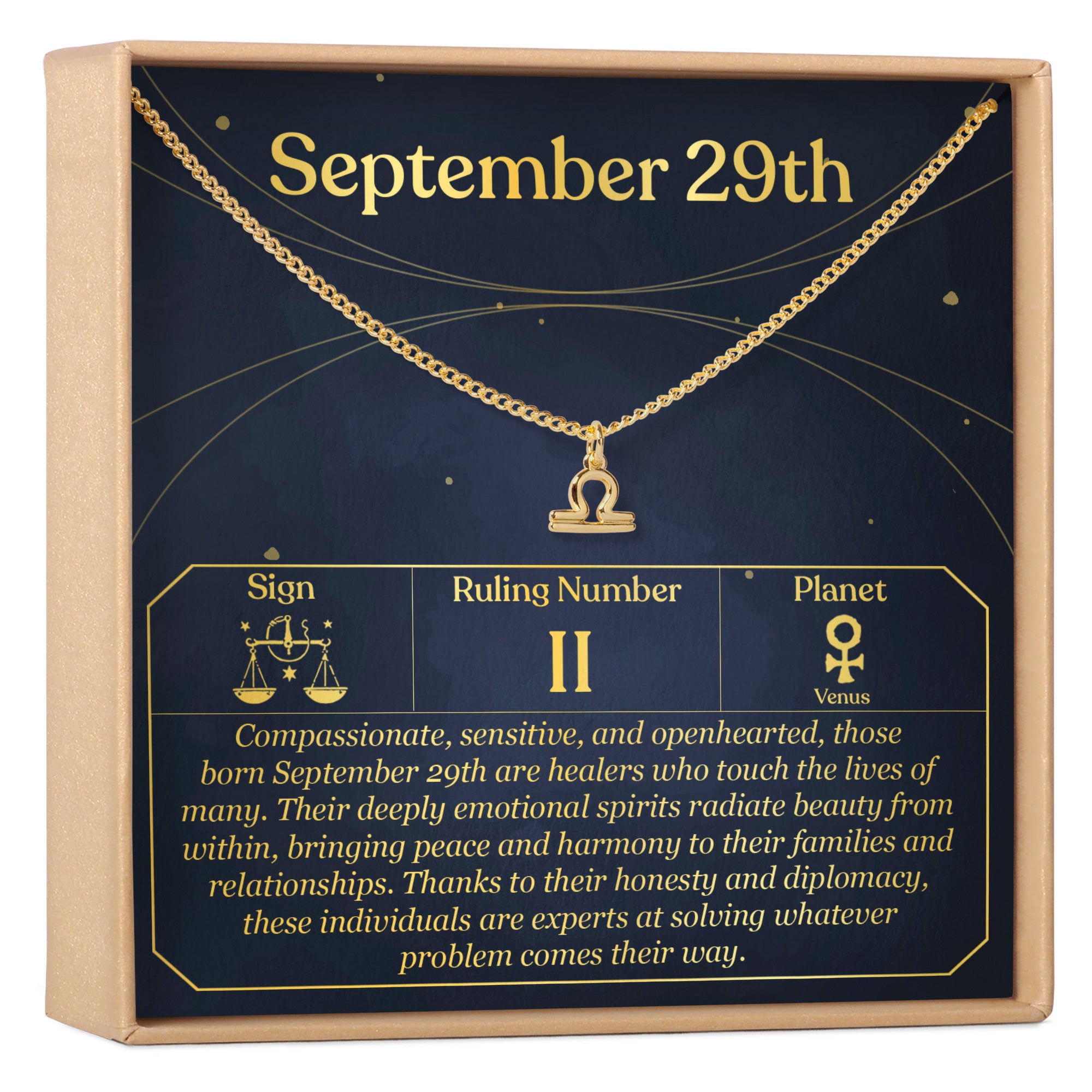 September 29th Libra Necklace