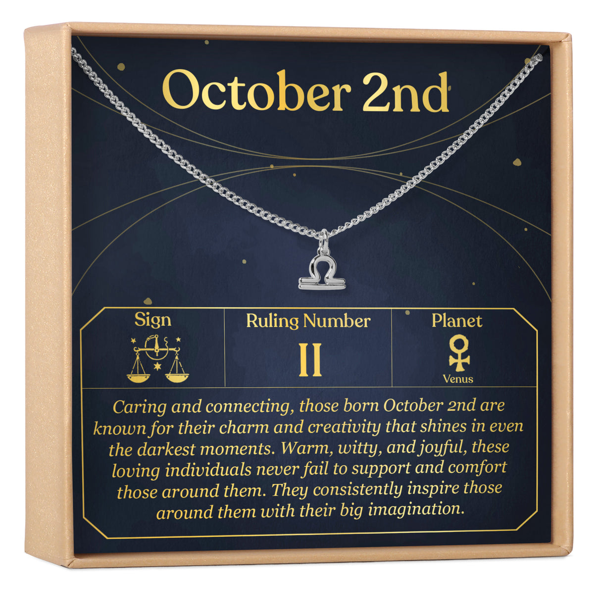 October 2nd Libra Necklace