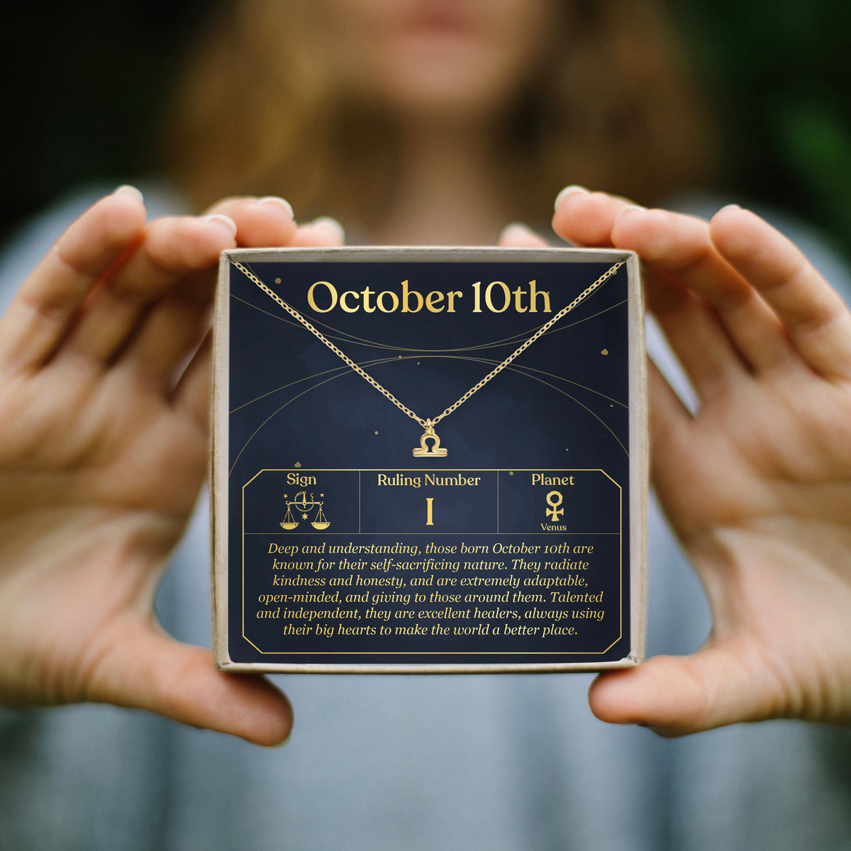 October 10th Libra Necklace