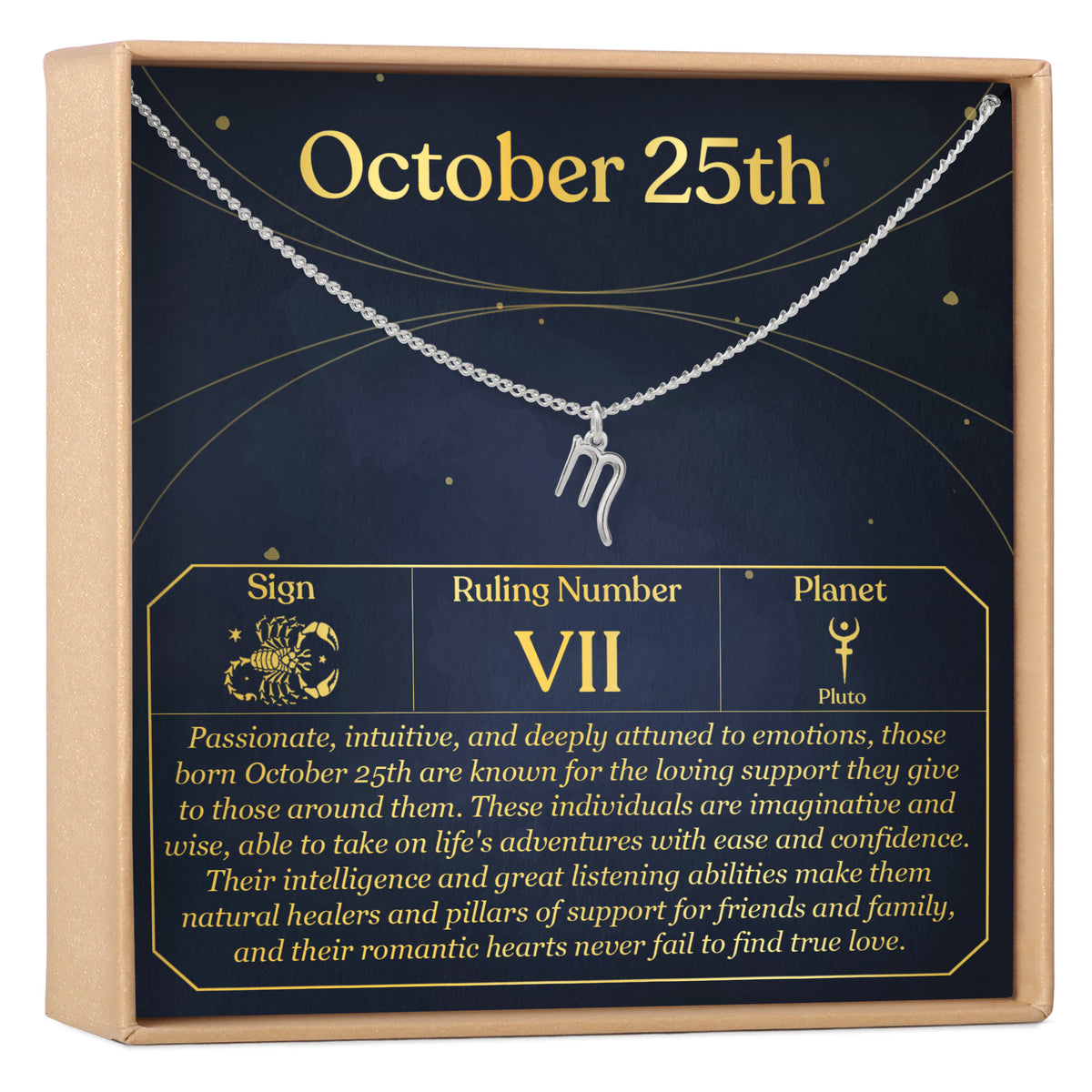 October 25th Scorpio Necklace