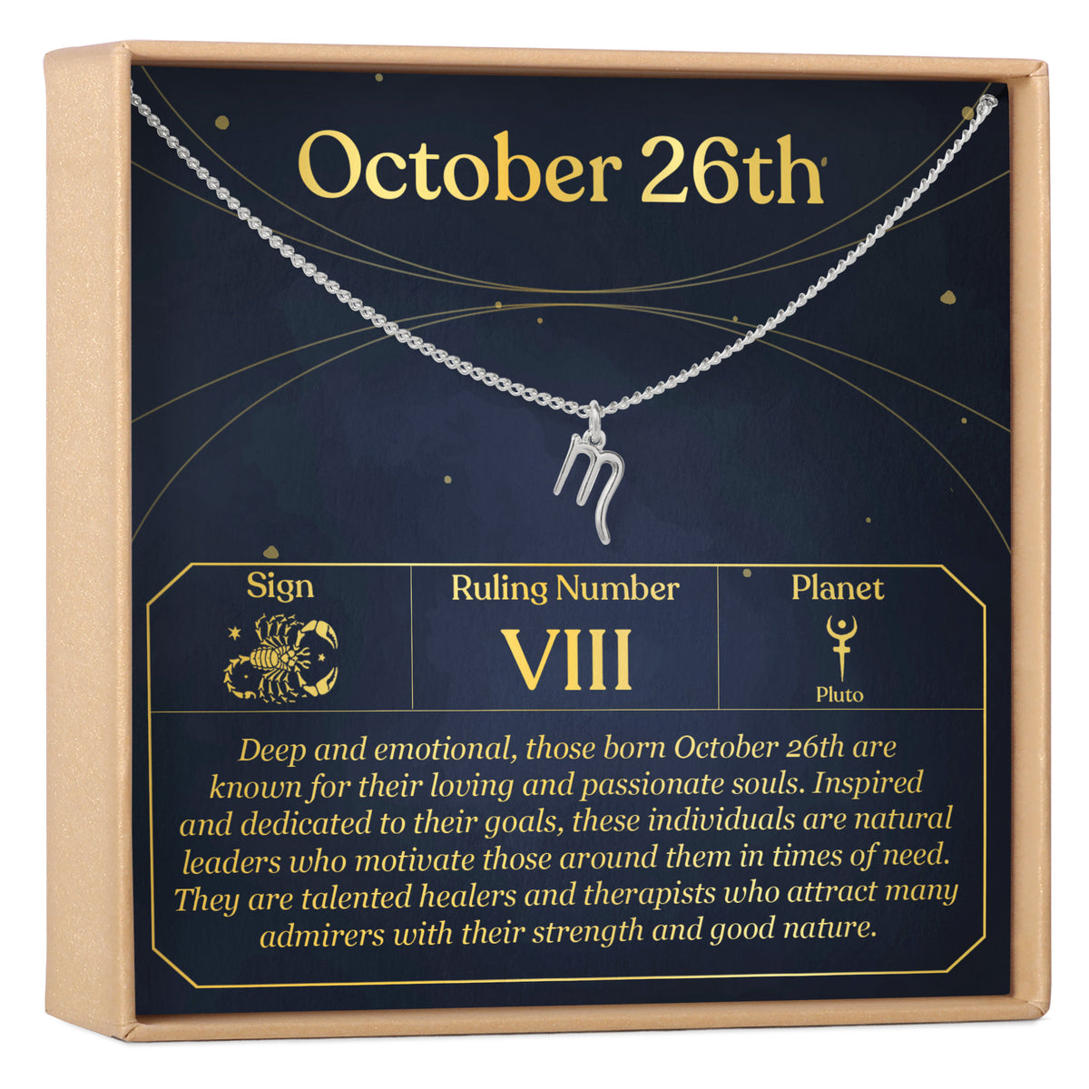 October 26th Scorpio Necklace