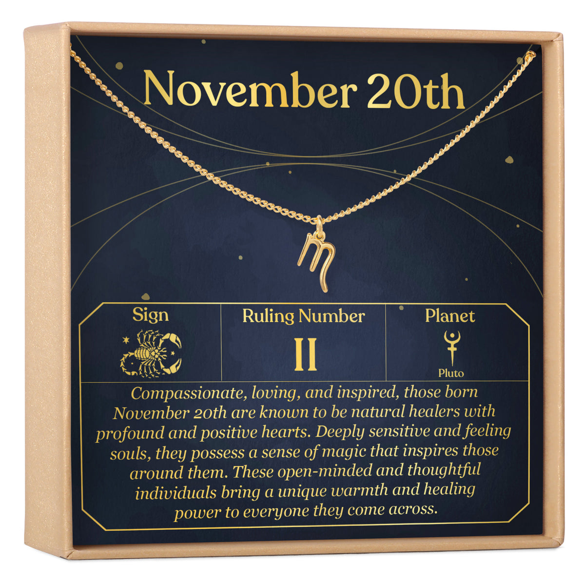 November 20th Scorpio Necklace