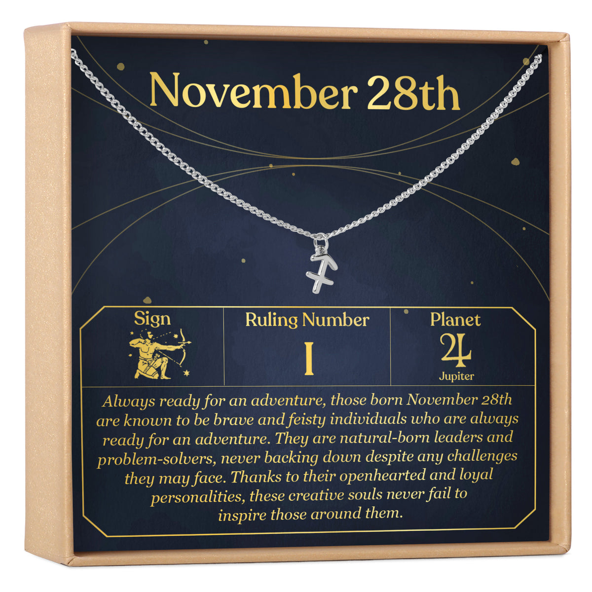 November 28th Sagittarius Necklace