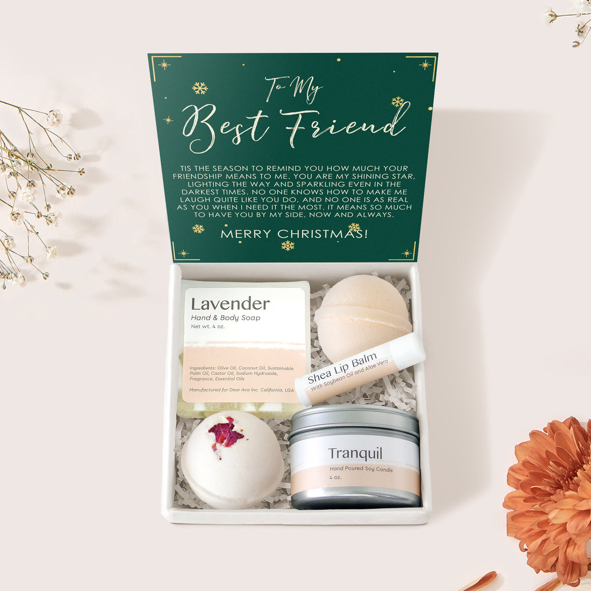 Christmas Gift for Best Friend Spa Gift Box