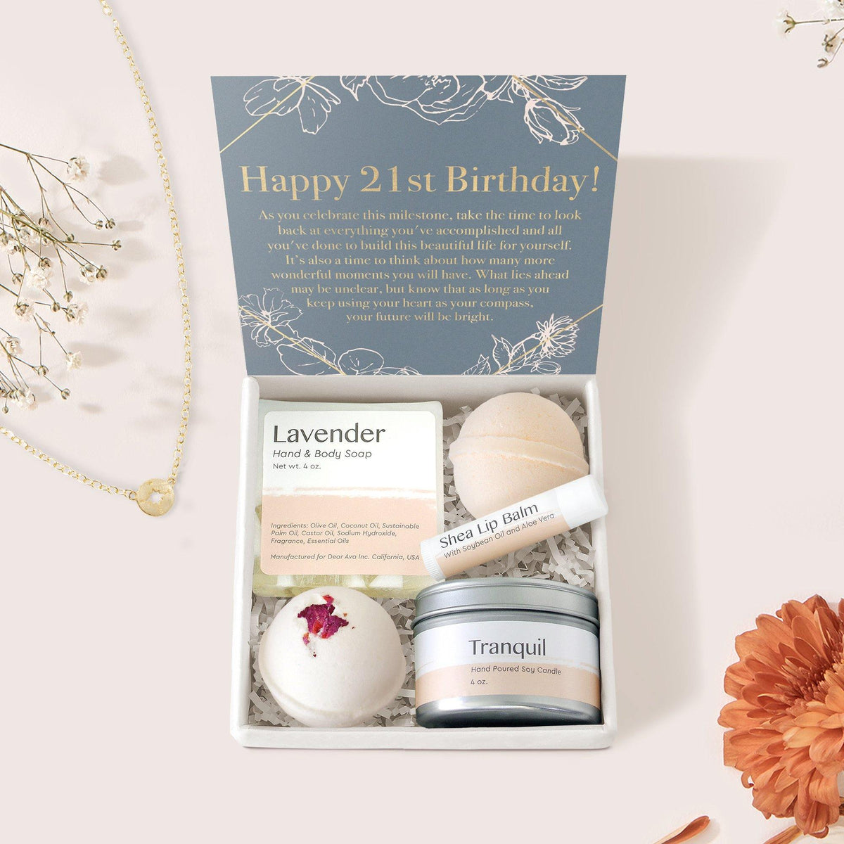 21st Birthday Spa Gift Box - Dear Ava