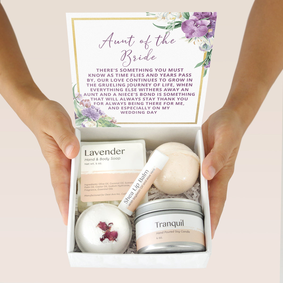 Aunt of the Bride Spa Gift Box