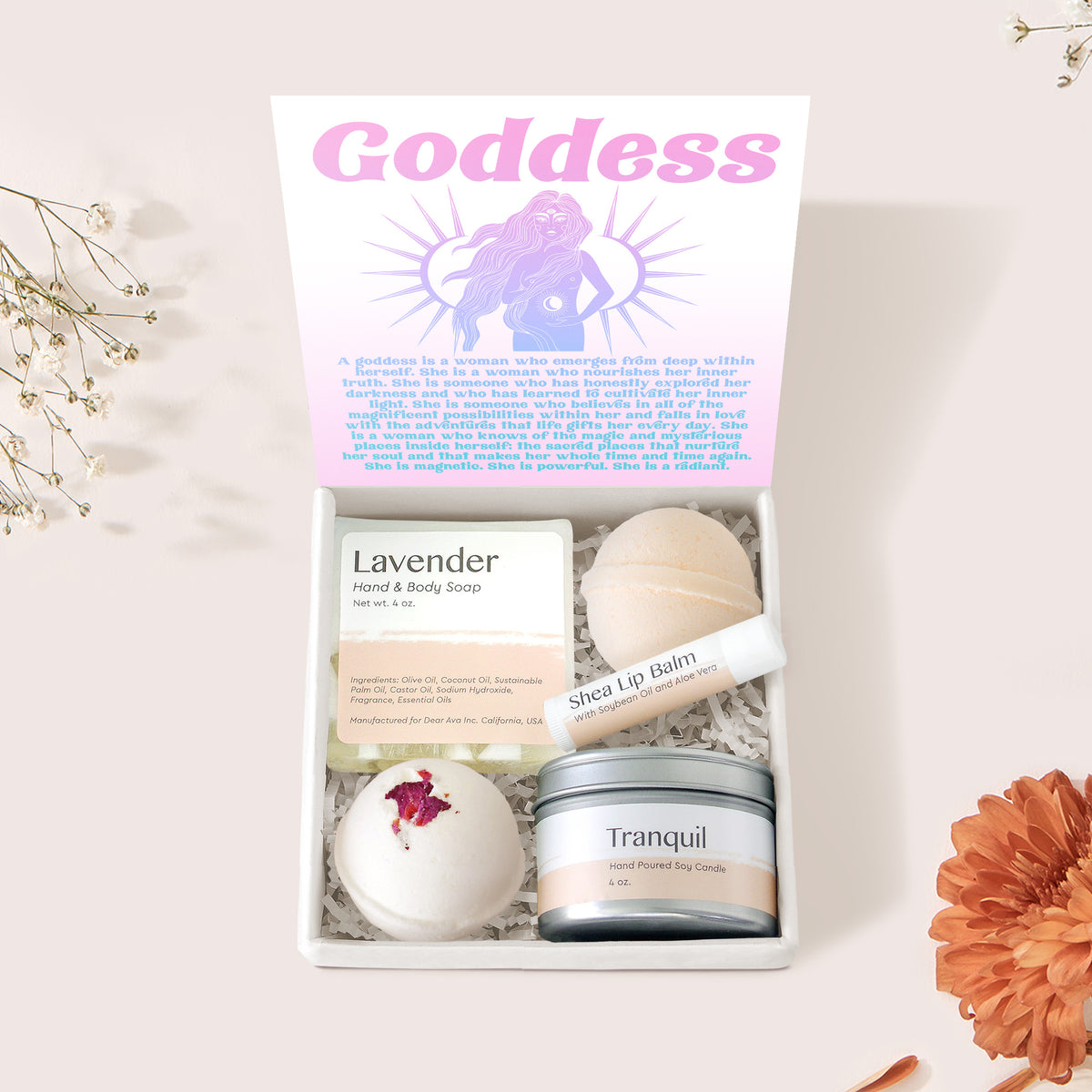 Goddess Compass Necklace Gift Box Set