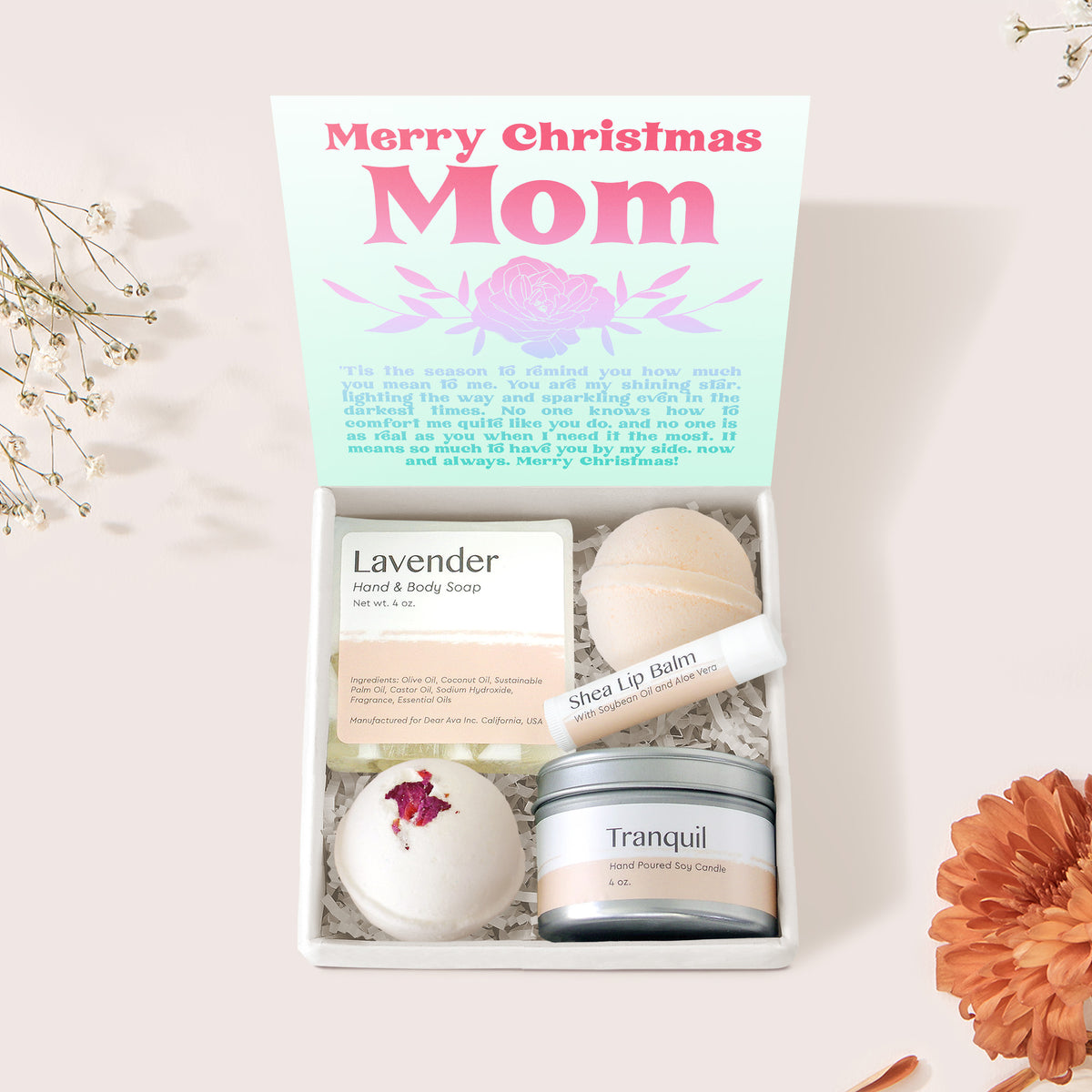 Christmas Gift for Mom Gift Box Set - Dear Ava