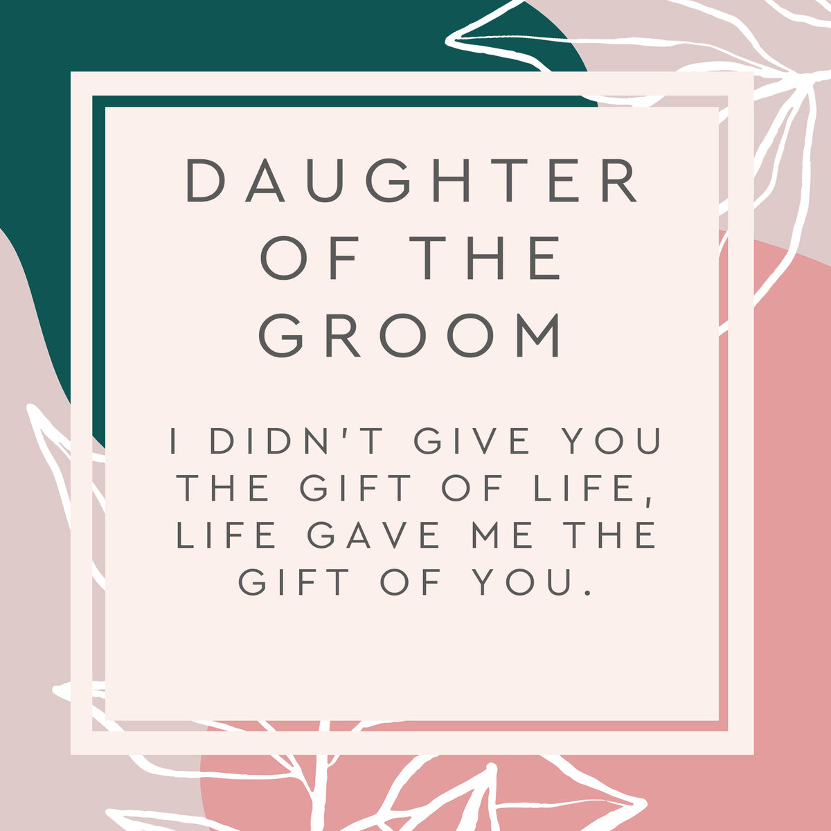 Daughter of the Groom Spa Gift Box