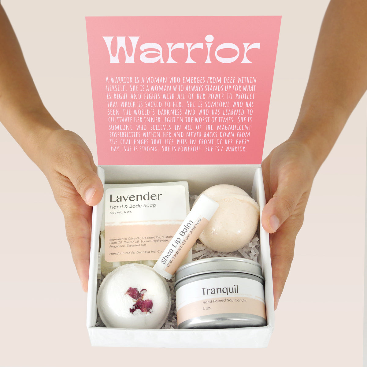 Warrior Double Circle Necklace Spa Gift Box Set