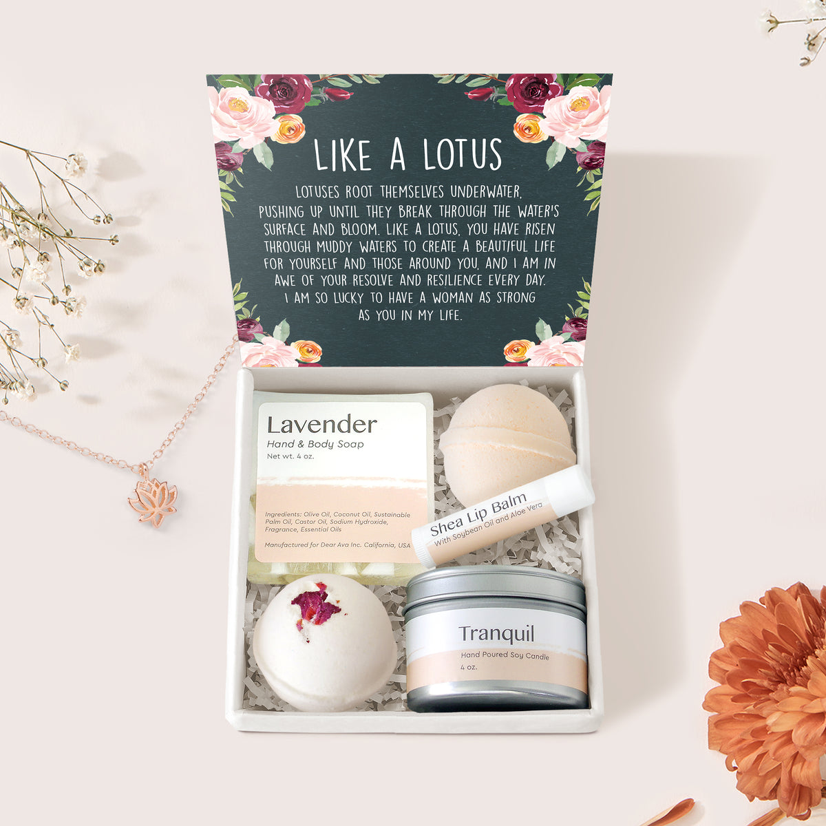 Lotus Spa Gift Box Set