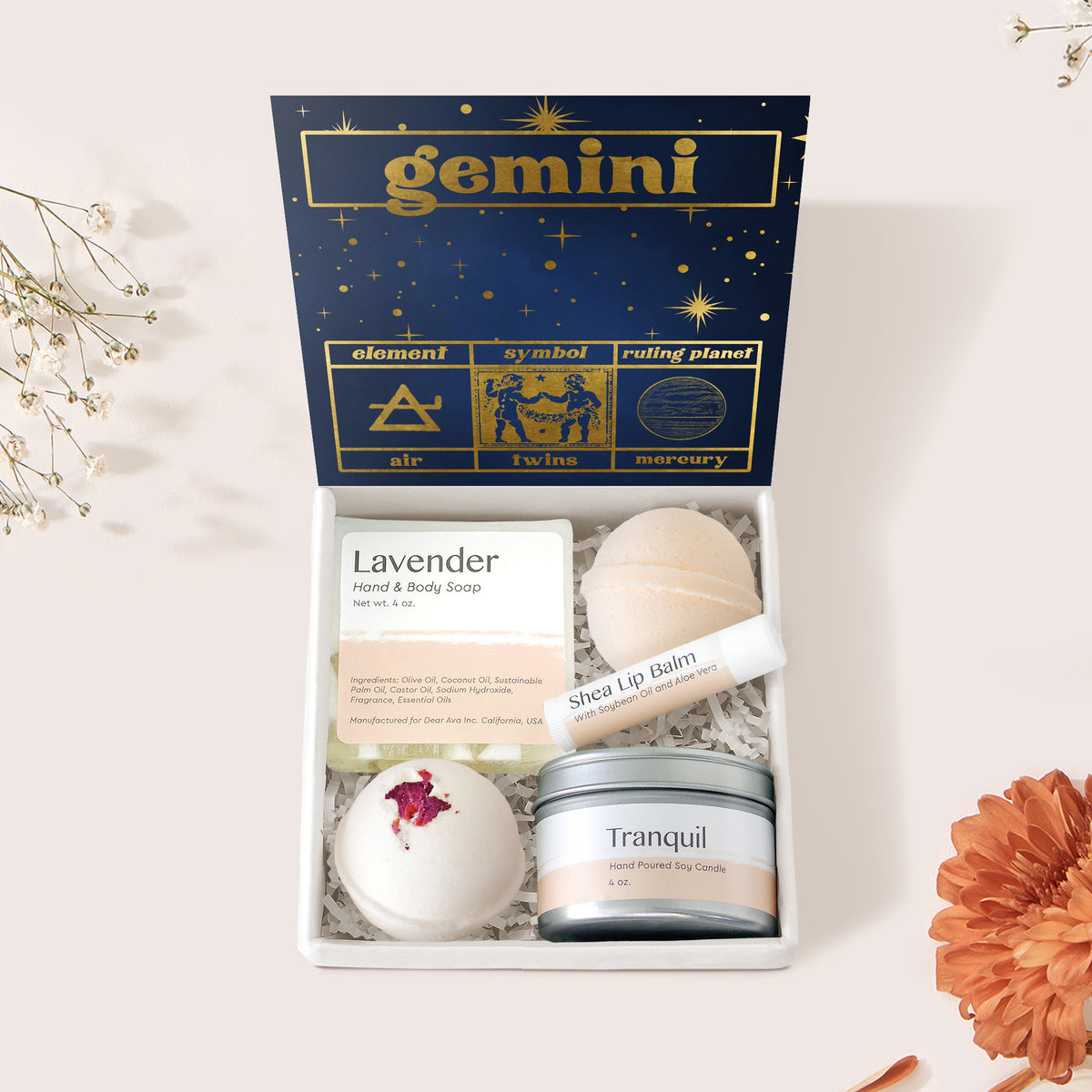 Gemini Zodiac Gift Box Set