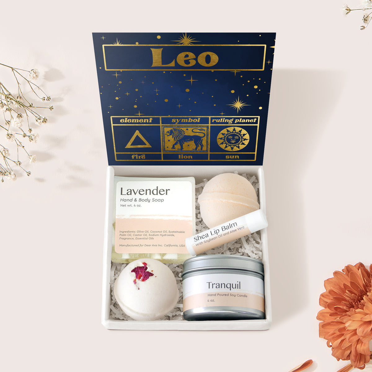 Leo Zodiac Gift Box Set