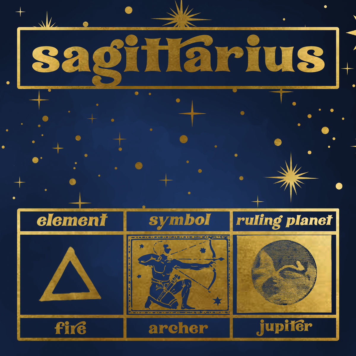 Sagittarius Zodiac Gift Box Set