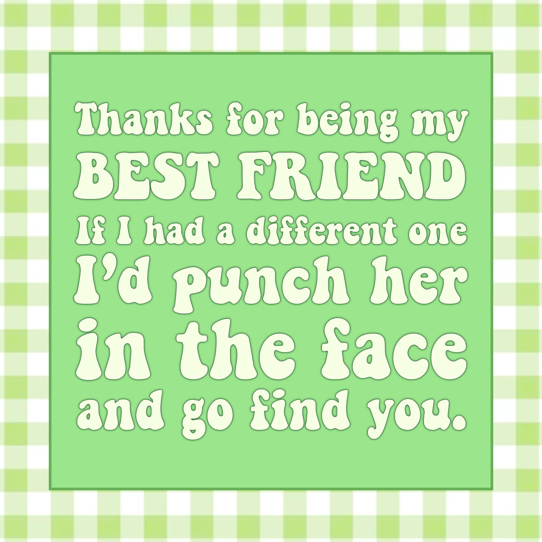 Thanks for the Laughter Custom Canvas Print - Gift for Best Friends |  365Canvas