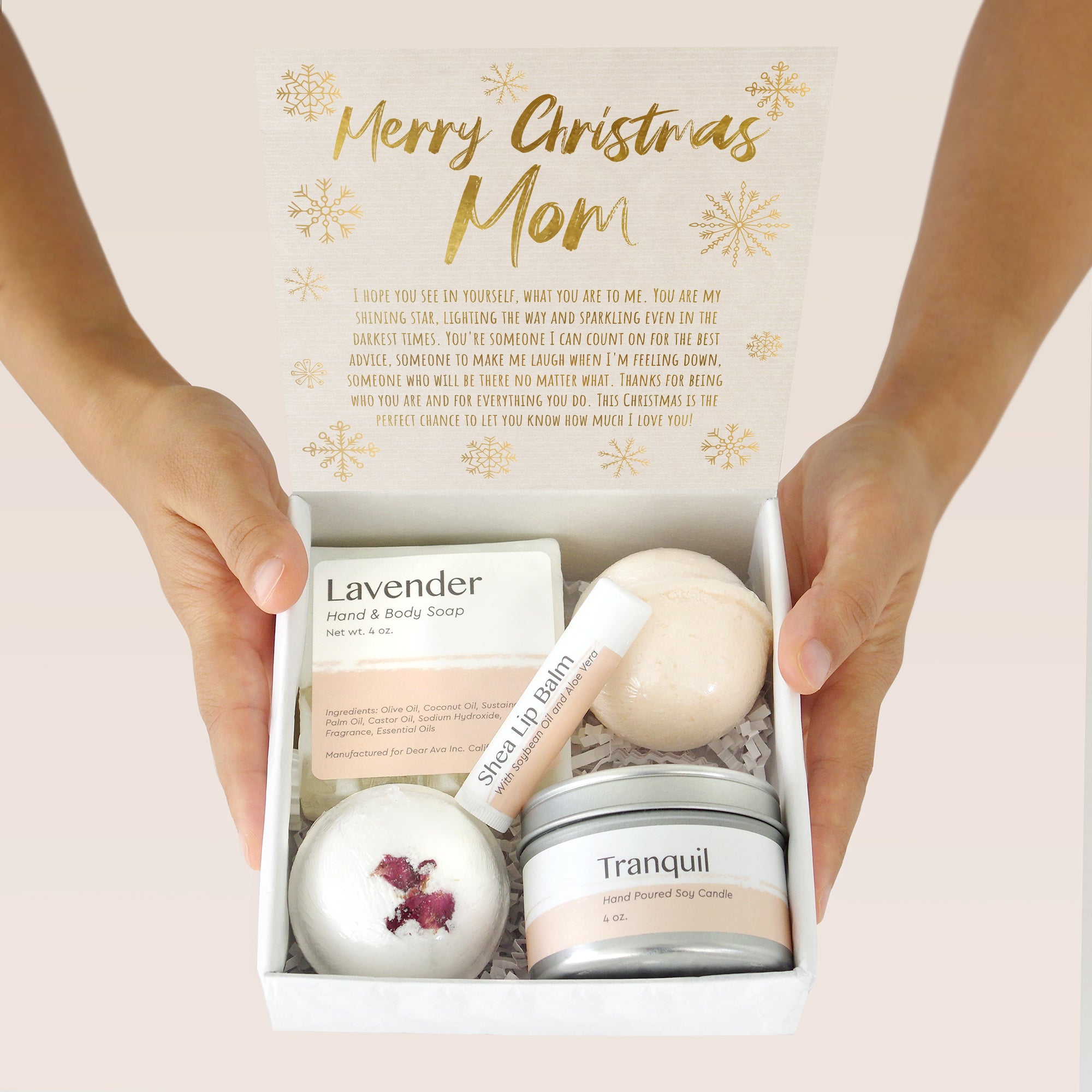 Christmas Spa Gift Box. Gift for Mom. Gift for Friend. 
