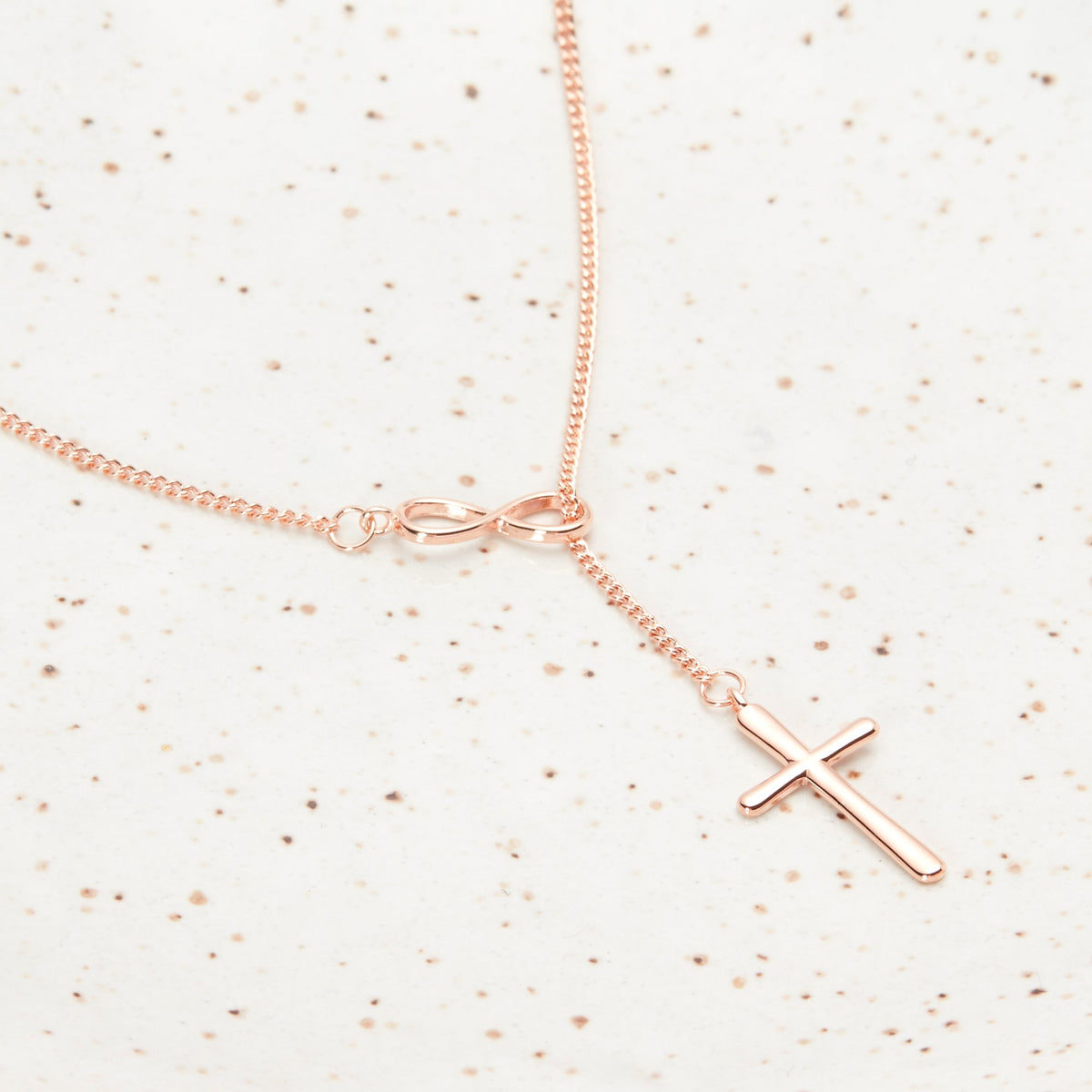 Mother Infinity Cross  Necklace